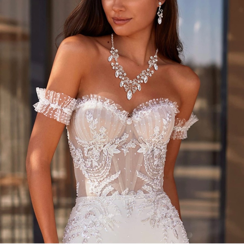 Wedding necklace set elegant